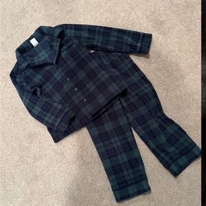 Baby Gap Kids Boys Flannel Fleece pajamas Christmas
